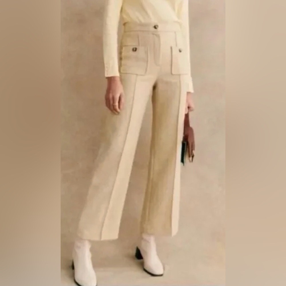 Sézane Emilio 100% wool trousers